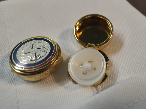 cufflinks for shirt buttons - 41 Clubs Belgium COLOR